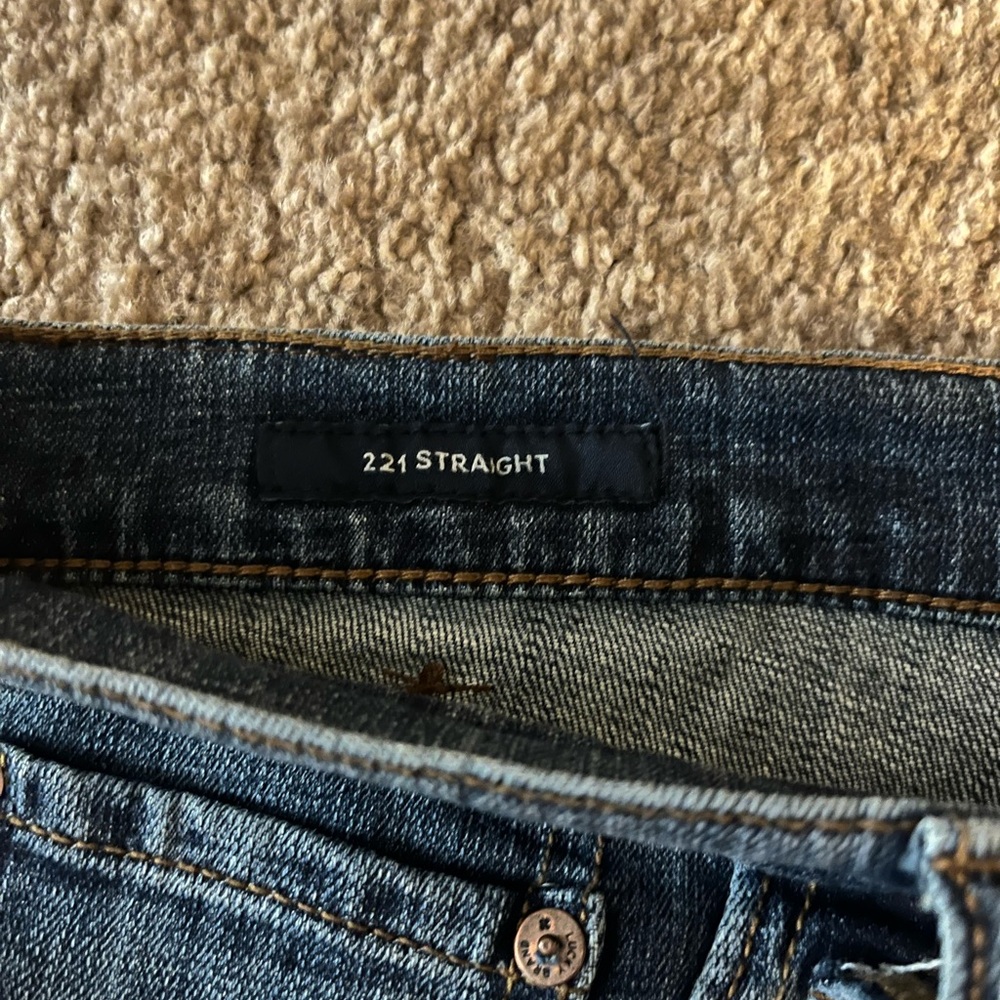 Men’s Lucky Brand 221 Straight Jeans 40x32 (Measured 42x31) Dark Wash - Picture 5 of 10